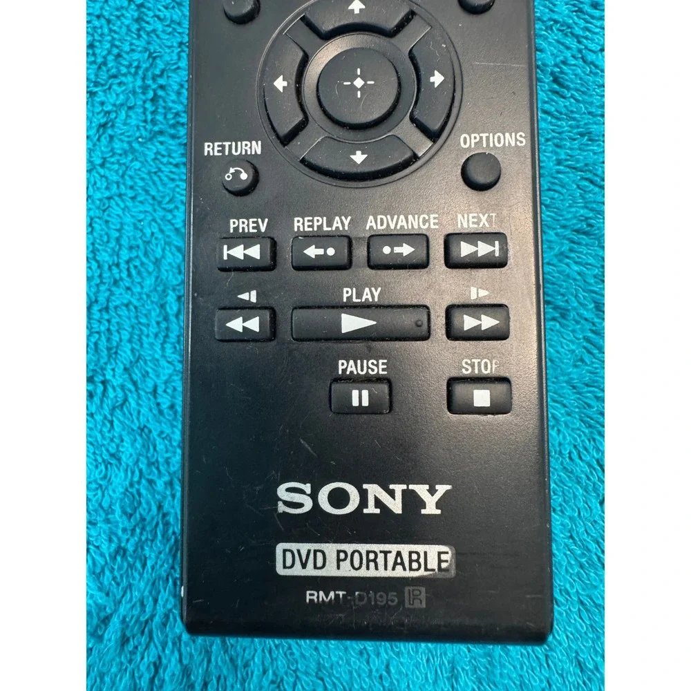 Sony RMT-D195 Portable DVD Player Remote Control Black Genuine OEM‎